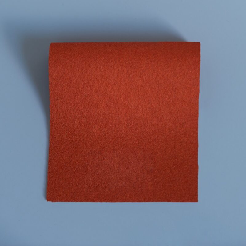 Extra Wide Broadcloth Paprika baize for fashion, millinery and interior design