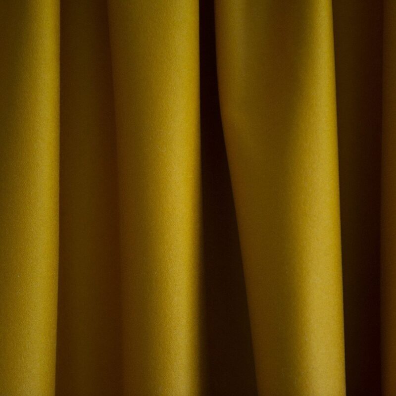 Merino Wool Baize Ruffled - Pollen Yellow