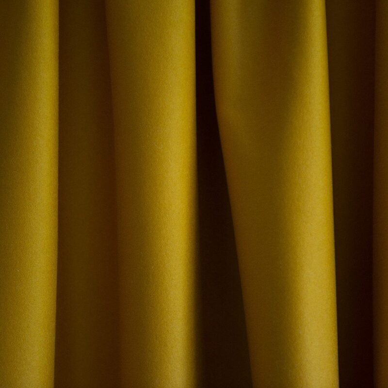 Merino Wool Baize Ruffled - Pollen Yellow