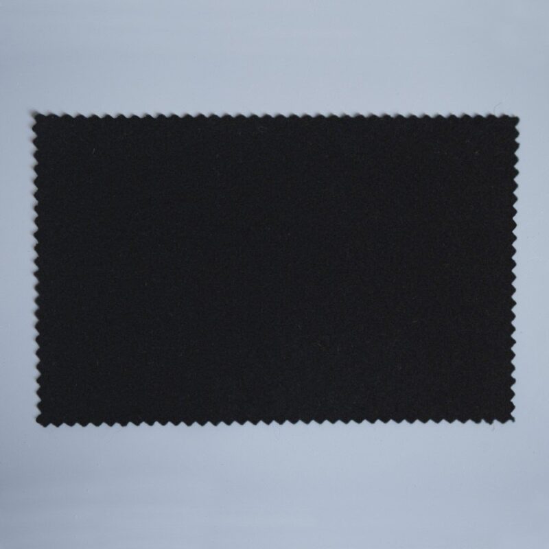 Extra Wide Broadcloth Black Baize for fashion, millinery and interior design