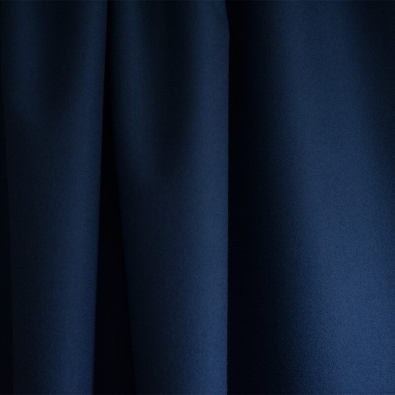 Extra Wide Broadcloth Grey Blue baize ruffled for fashion, millinery and interior design