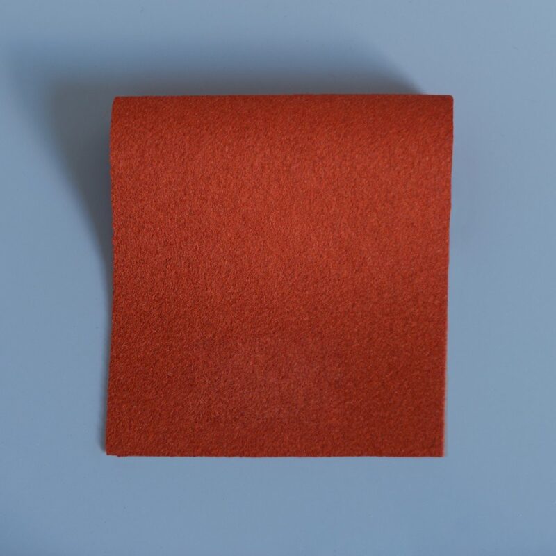 Extra Wide Broadcloth Paprika baize for fashion, millinery and interior design