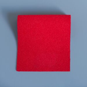Bright Red Precut Baize Squares – Card Table Size