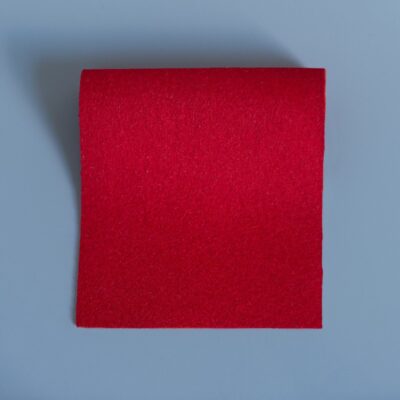 Deep Scarlet Precut Baize Squares – Card Table Size
