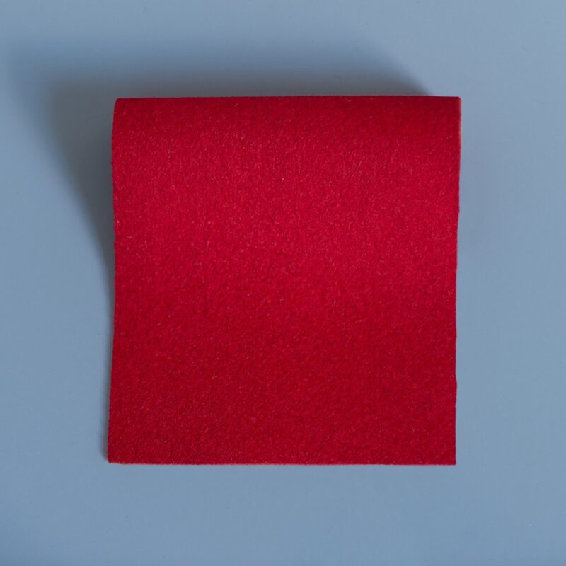 Extra Wide Broadcloth Windsor Red Deep Scarlet baize for fashion, millinery and interior design