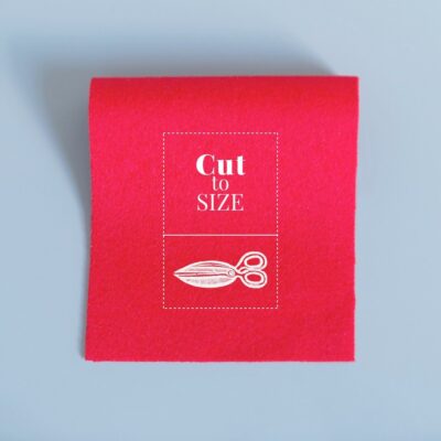 Cloth Cut to Size – Bright Red Merino Wool Baize