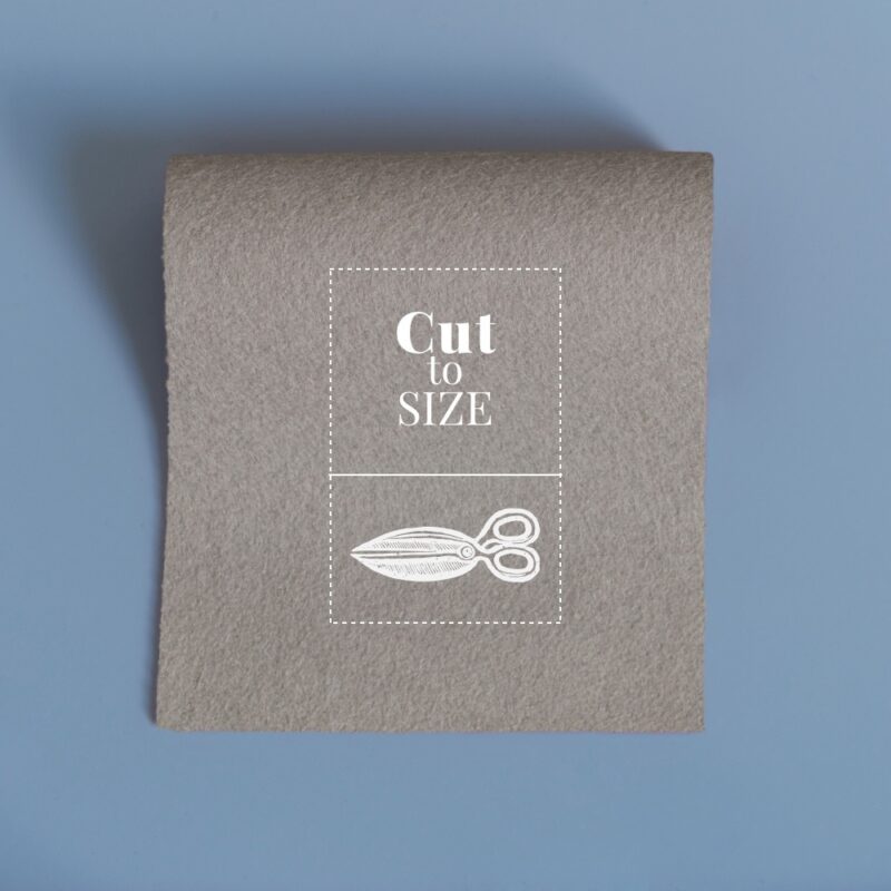 cloth cut to size gul grey merino wool baize