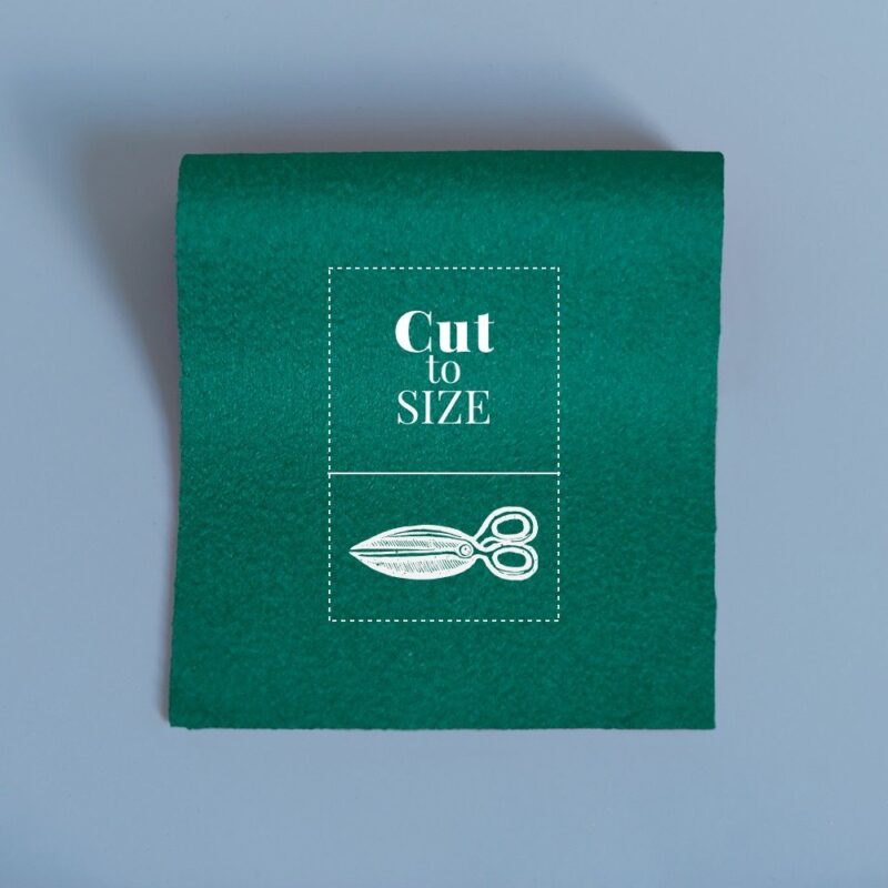 cloth cut to size intelligence green merino wool baize