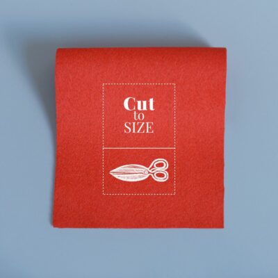 Cloth Cut to Size – Medium Scarlet Merino Wool Baize