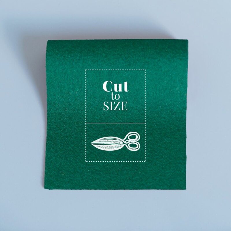 cloth cut to size moss green merino wool baize