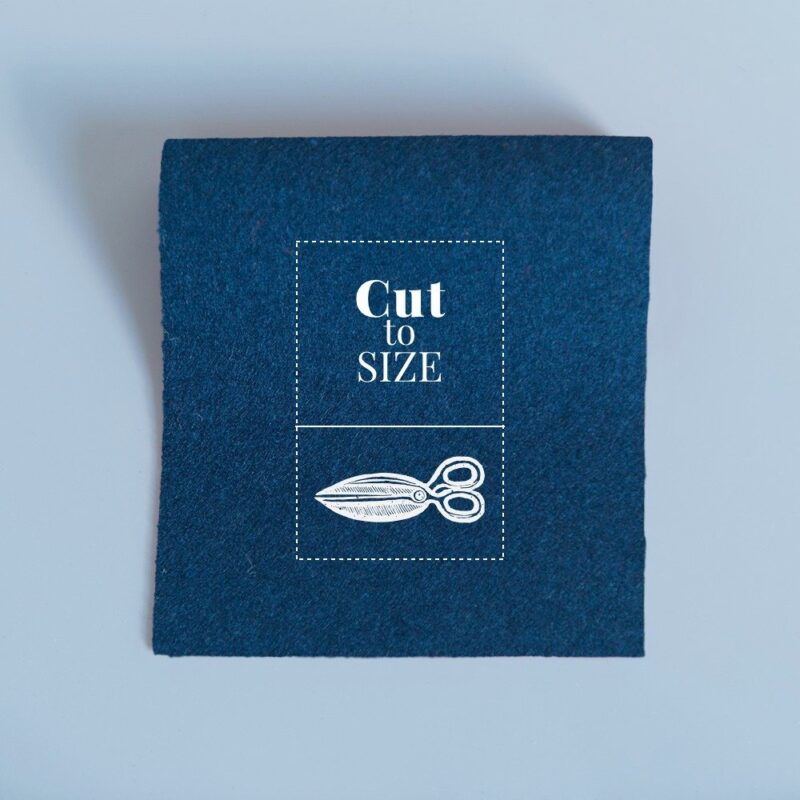 cloth cut to size navy merino wool baize