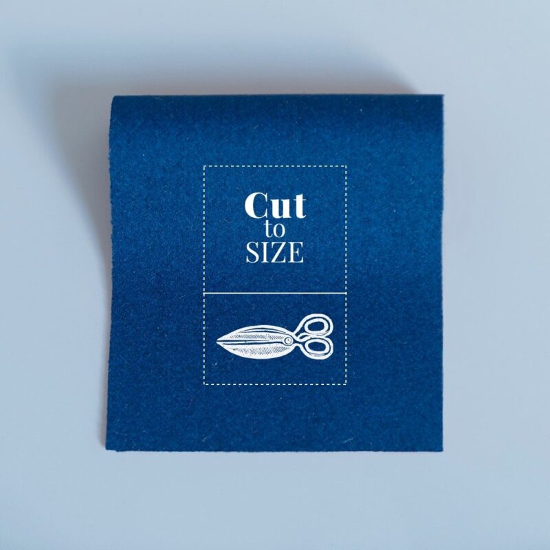 cloth cut to size ultramarine blue merino wool baize