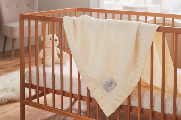 luxury baby blankets with satin trim