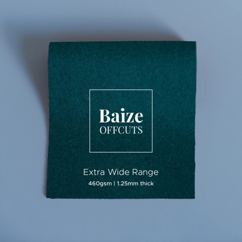 baize offcuts remnants hunter green extra wide