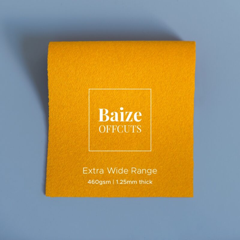 extra wide baize offcuts remnants pollen yellow