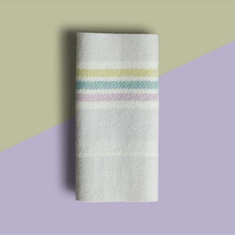 Candy Striped Duffle Fabric - soft warm and hardwearing