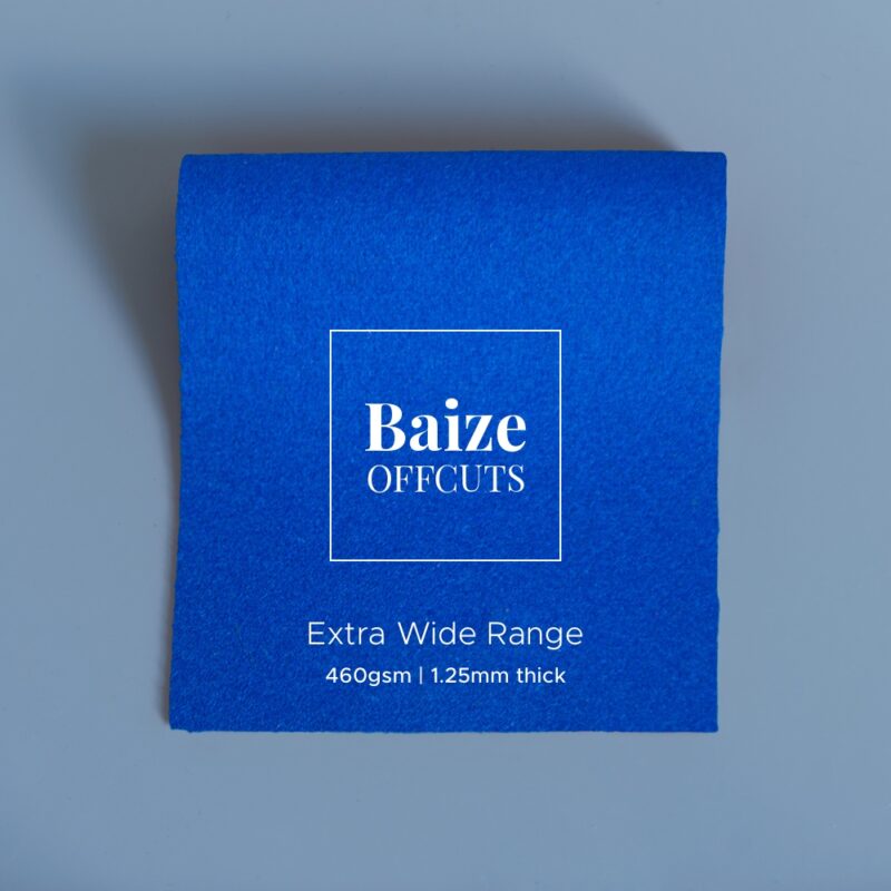 baize offcuts remnants extra wide electric blue