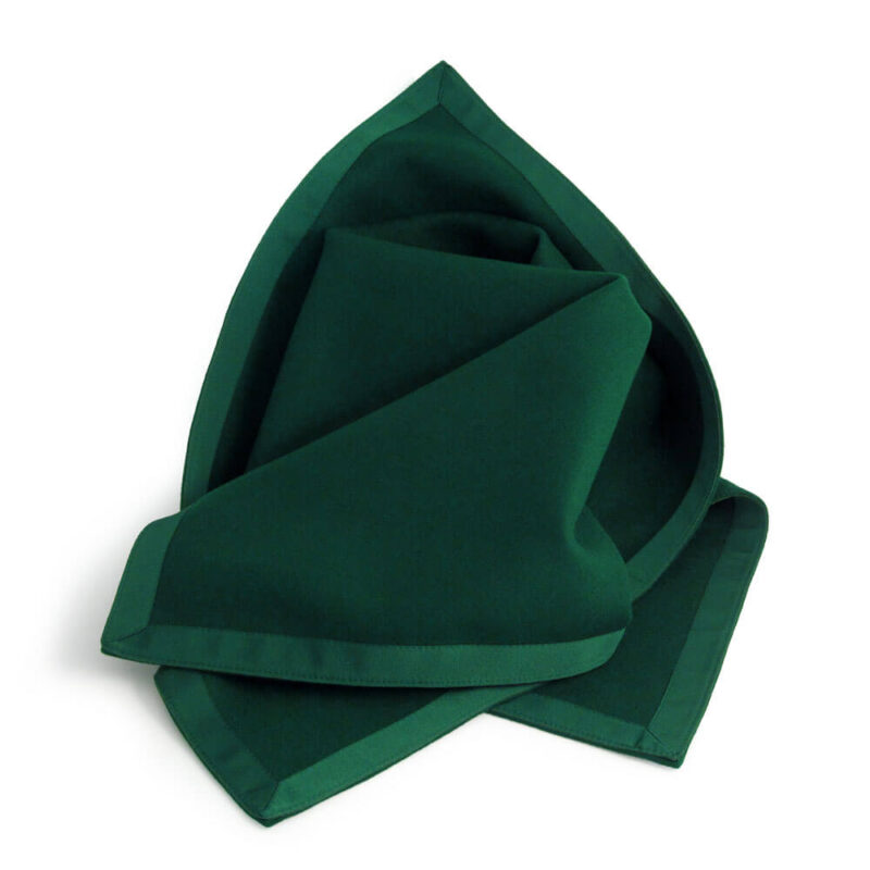 Green Baize Bridge Cloth with Green Petersham Edging