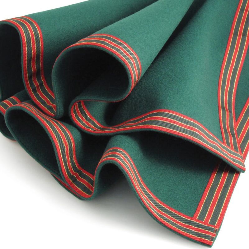 connoisseur green red petersham trim