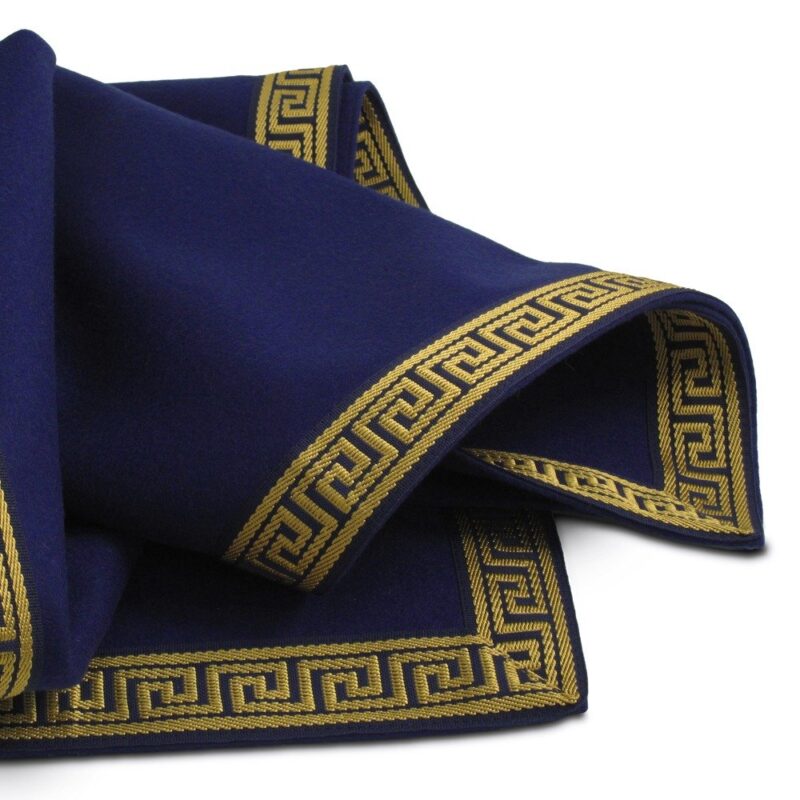 Greek Key Collection Extra large blue playing card tablecloth