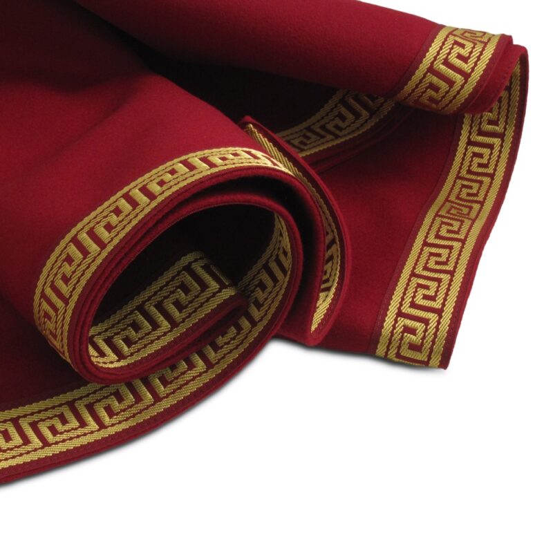 Greek Key Collection Extra large red playing card tablecloth