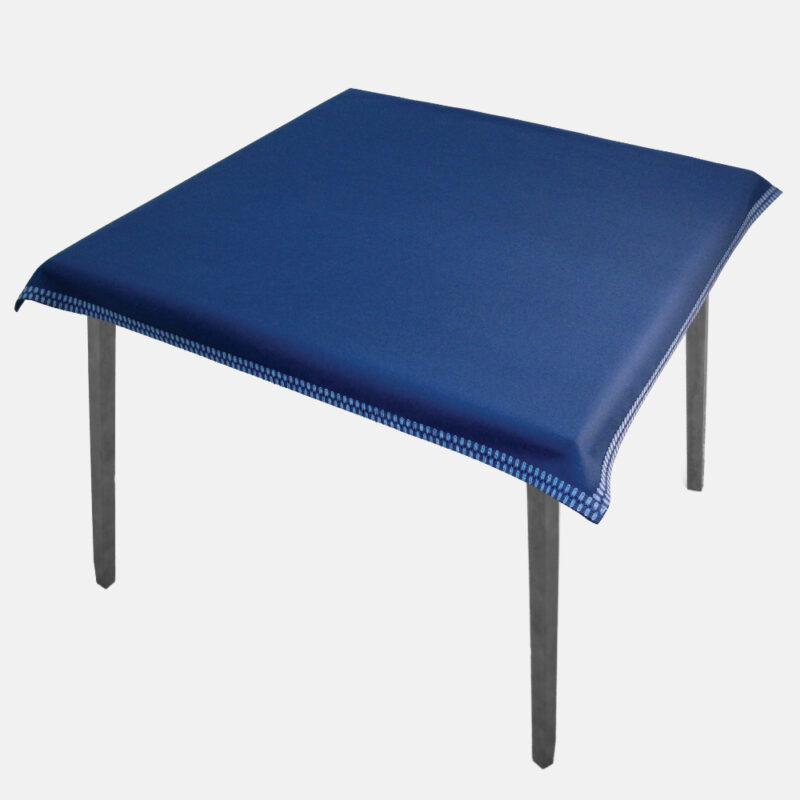 modern interiors blue baize card table cloth