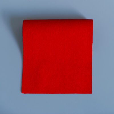 Vivid Hues Baize Offcuts – Bright Scarlet