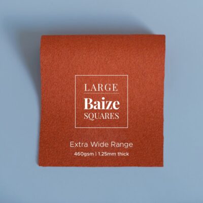 Burnt Orange Precut Baize Squares – Card Table Size