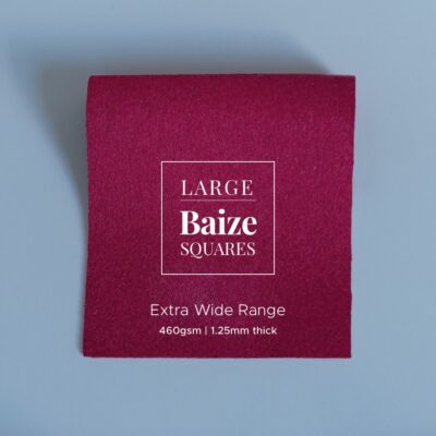 Claret Red Precut Baize Squares – Card Table Size