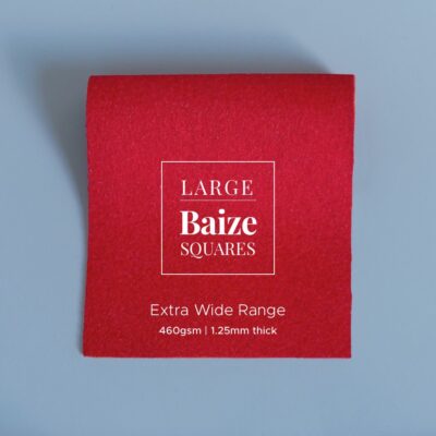 Deep Scarlet Precut Baize Squares – Card Table Size