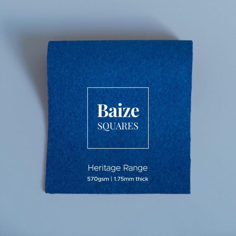 heritage baize precut square blue