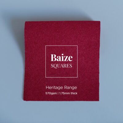 Burgundy Precut Baize Squares – Card Table Size