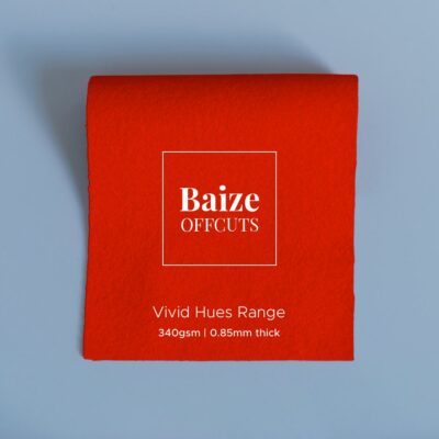 Vivid Hues Baize Offcuts – Bright Scarlet