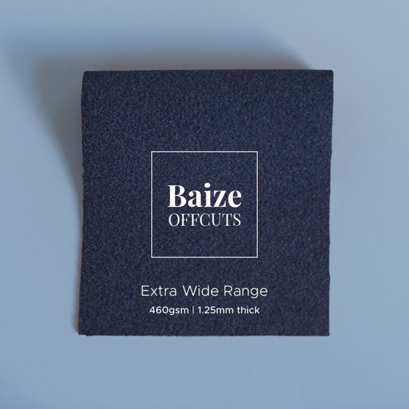 baize offcuts remnants extra wide indigo blue