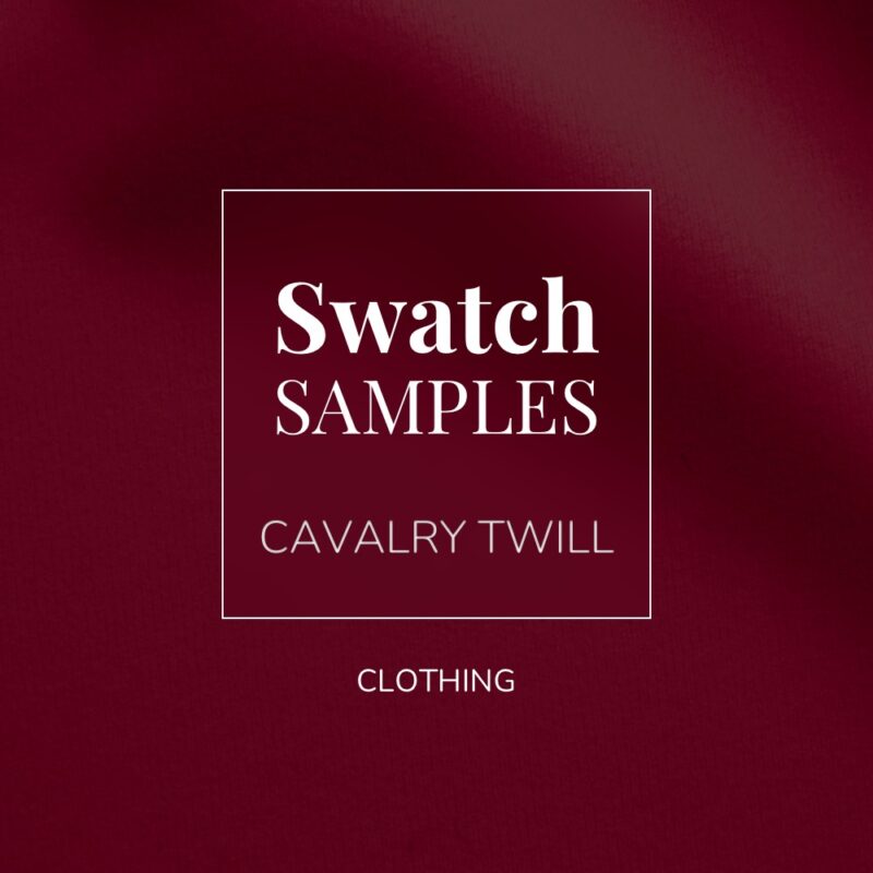 Cavalry Twill Fabric Swatch Samples
