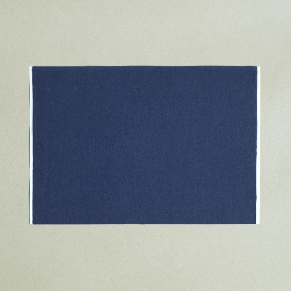 self adhesive grey blue baize A4 sticky backed sheet