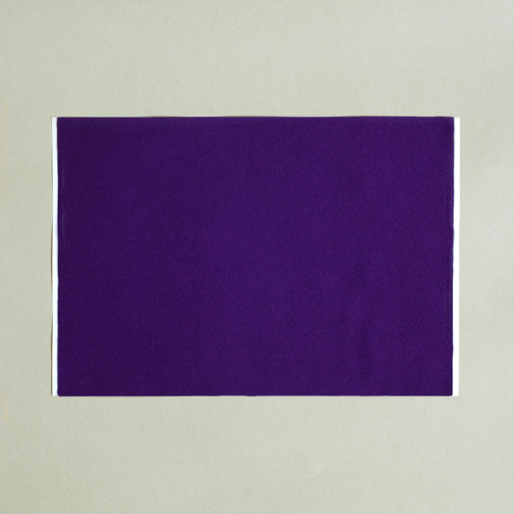self adhesive purple baize A4 sticky backed sheet