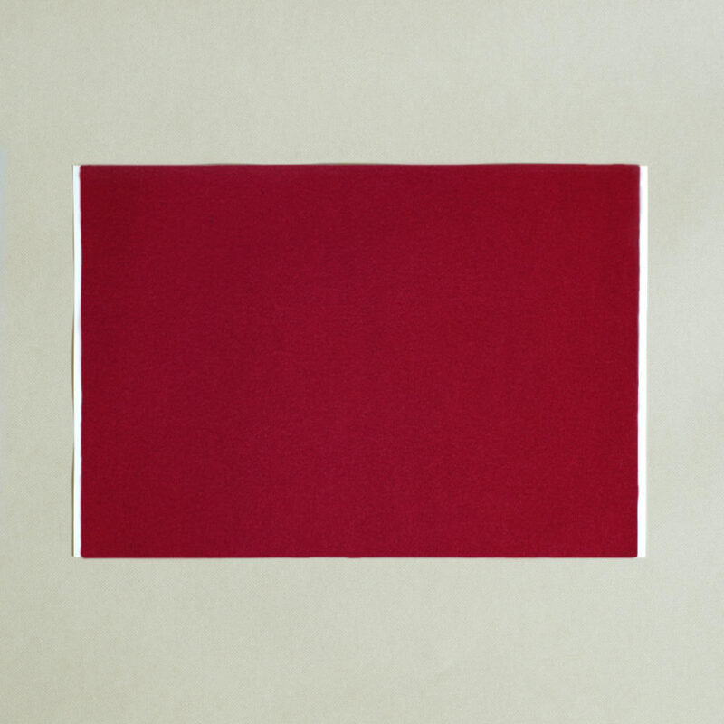 self adhesive deep scarlet uniform baize A4 sheet