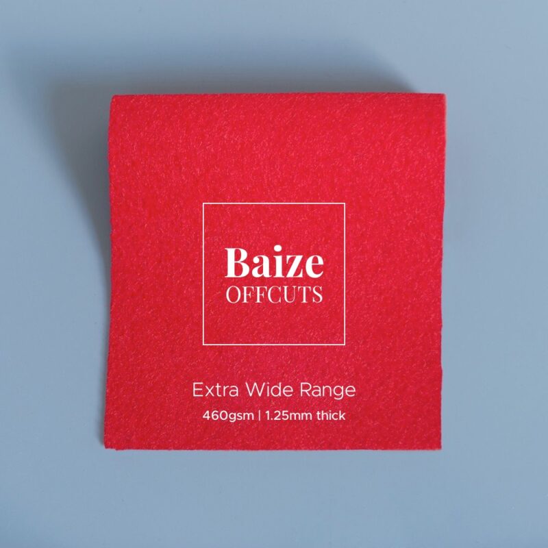 extra wide broadcloth bright red baize offcuts