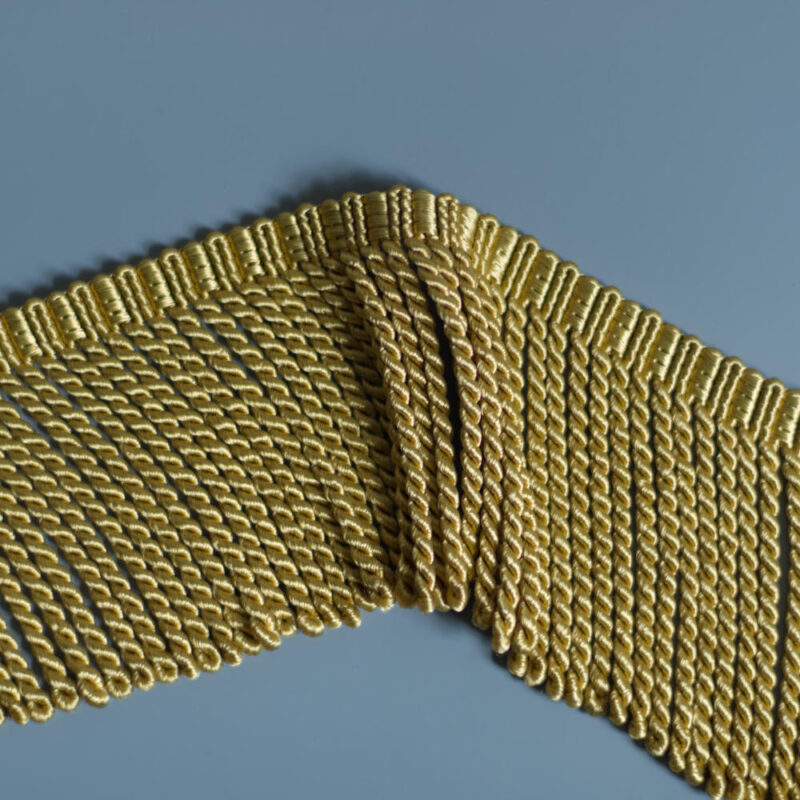 spanish gold heavy weight bullion fringing braid ruffled