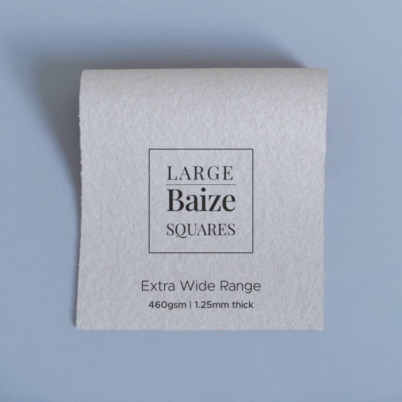 extra wide baize precut square alabaster