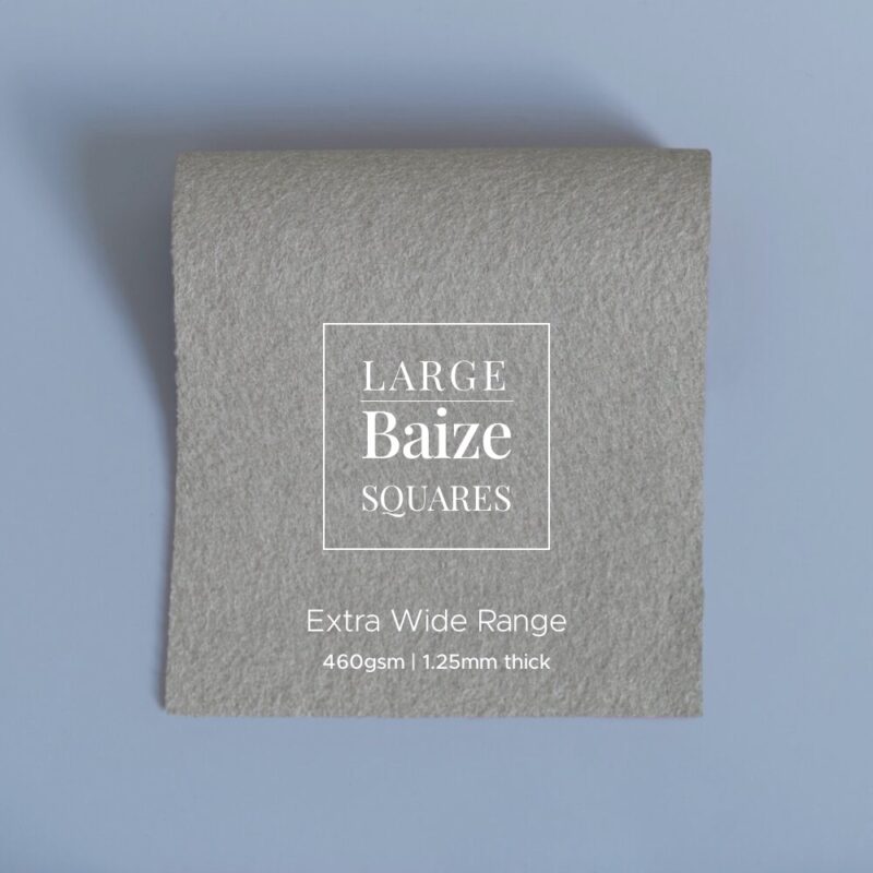 extra wide baize precut square buff grey