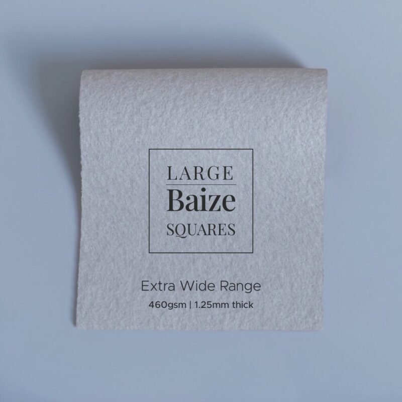 extra wide baize precut square platinum