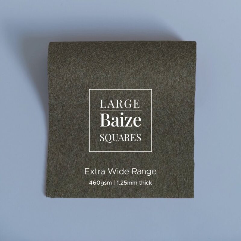extra wide baize precut square dark olive green
