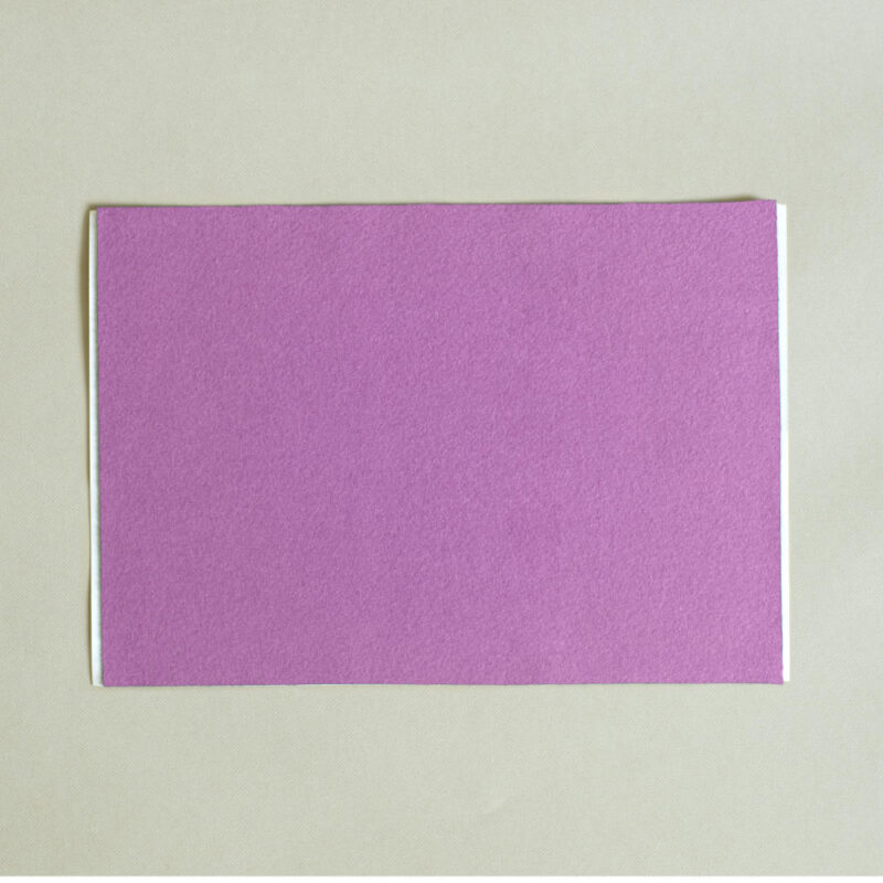self adhesive lilac pink baize A4 sheet
