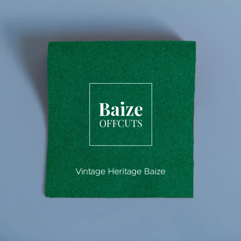 vintage british baize holly green
