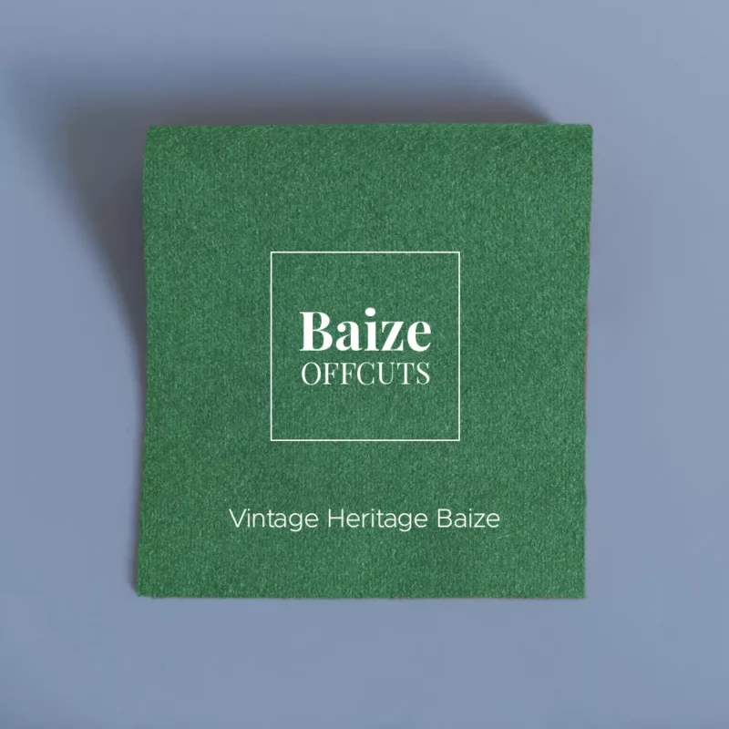 vintage british baize pale holly green